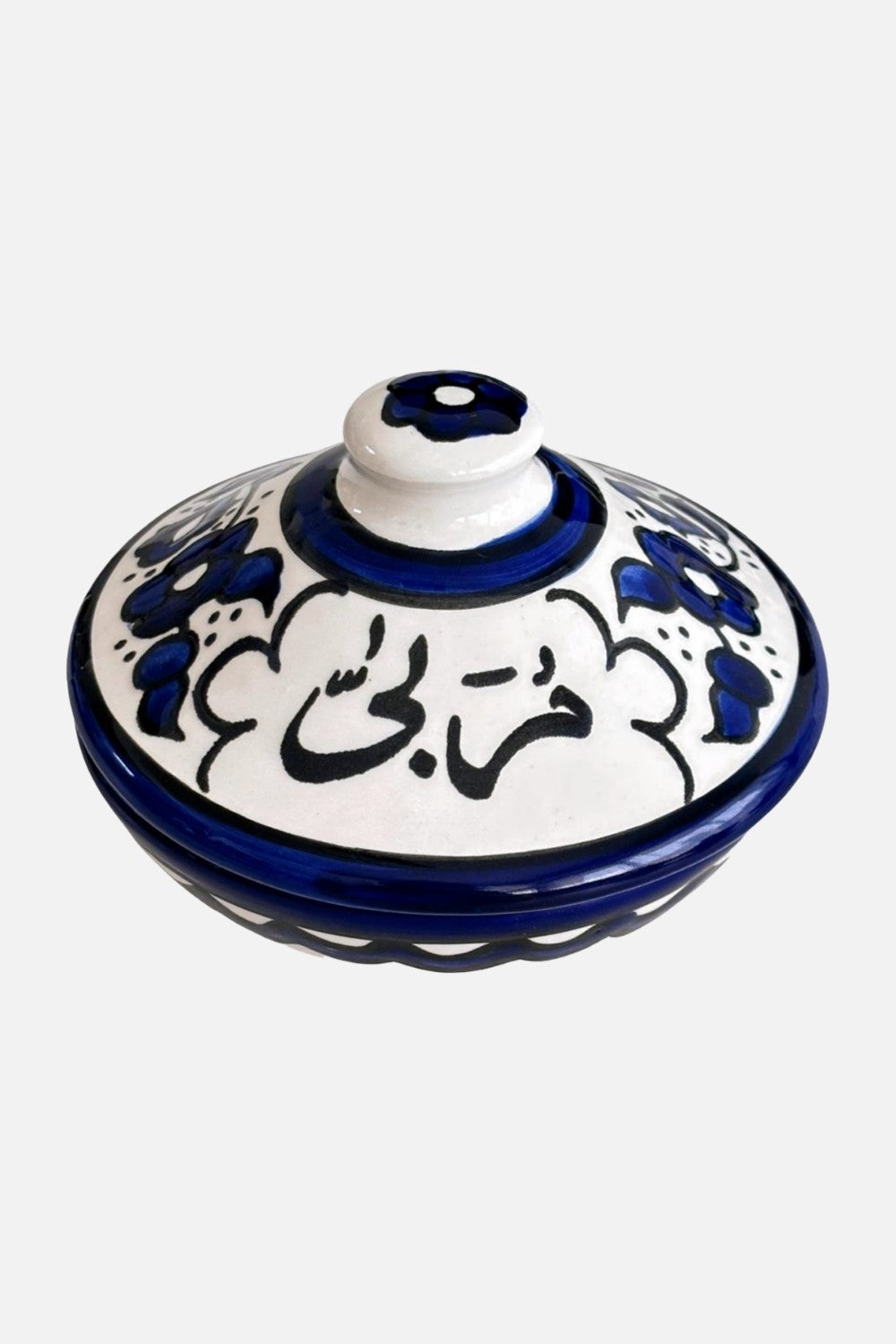 Fyrouzi Handmade Ceramic Breakfast Bowls Blue And White Floral|1039