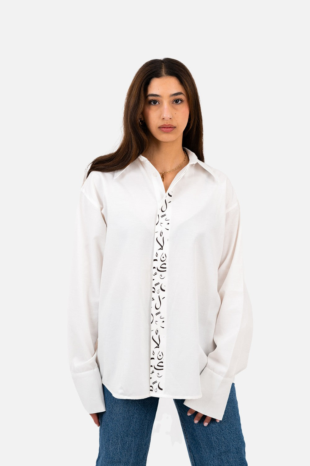 MQAAAR ARABIC TASHKEEL BUTTON UP SHIRT|1048