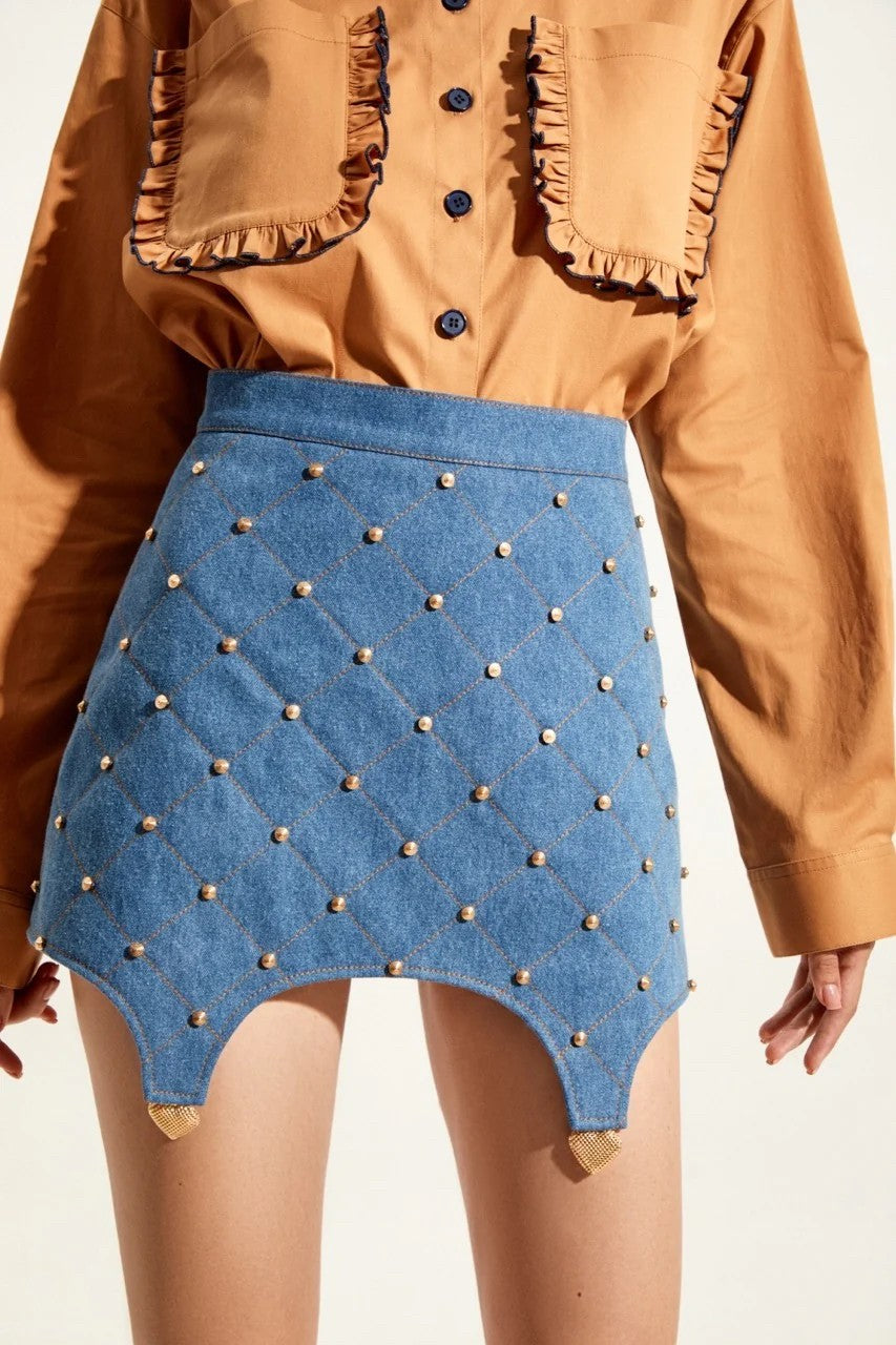 BONNIE KATE GURANDA MINI DENIM SKIRT|454