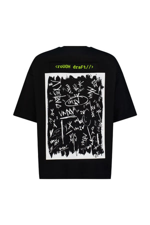 VMXV BLACK ROUGH DRAFT T SHIRT|493