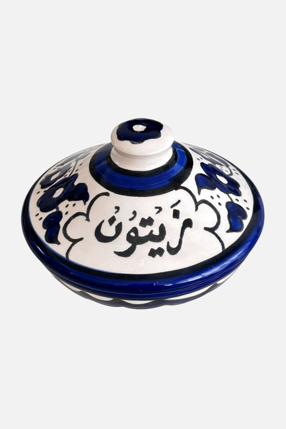 Fyrouzi Handmade Ceramic Breakfast Bowls Blue And White Floral|1040