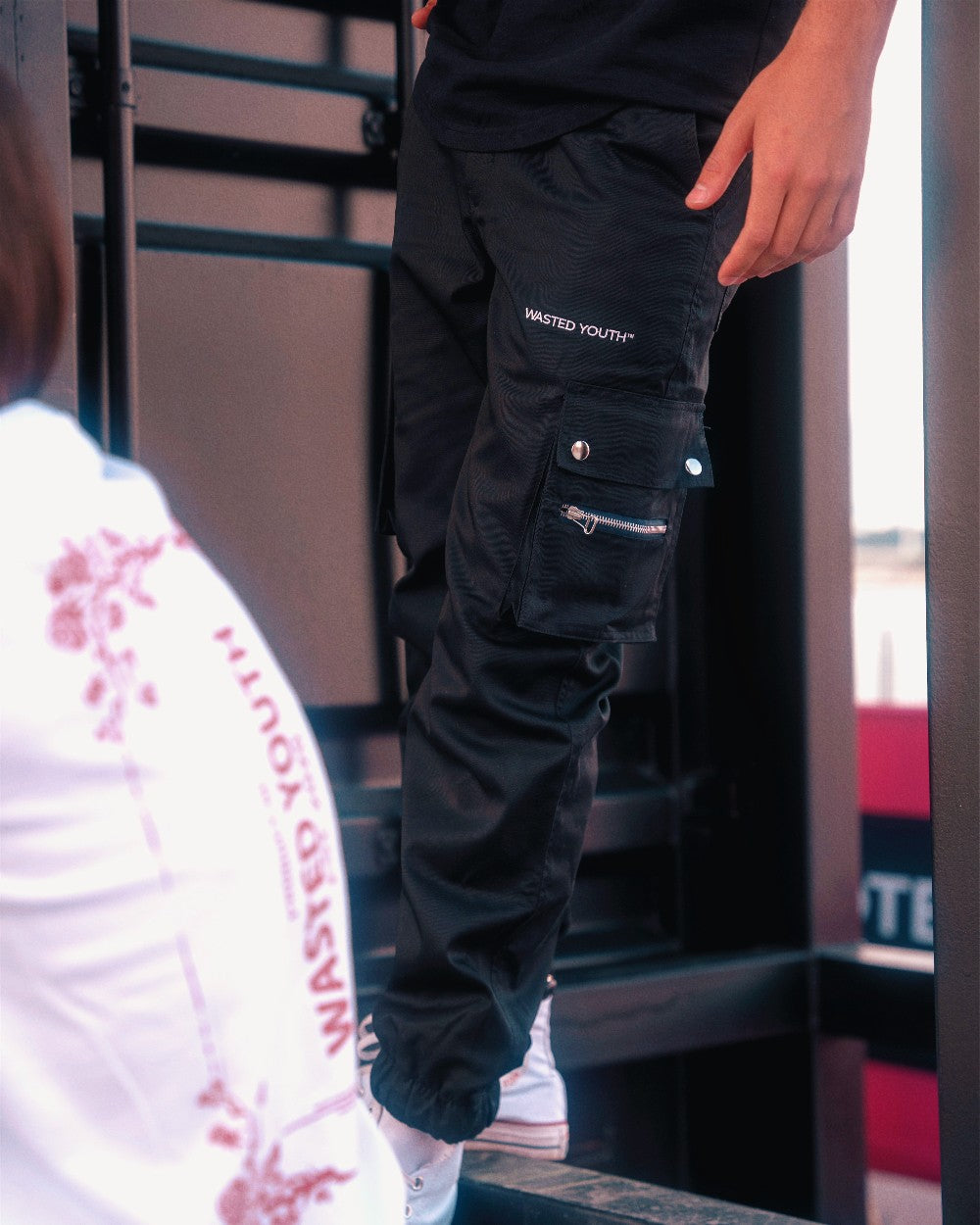 Wasted Youth™ Black Cargo Pants|559