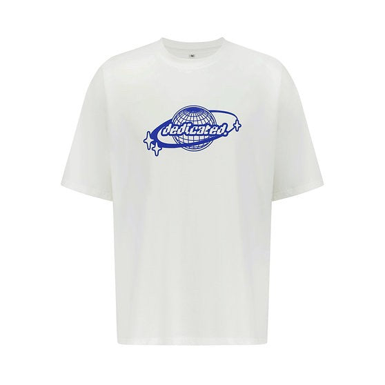 DEDICATED OVERSIZED GLOBE BLUE/WHITE T SHIRT|348