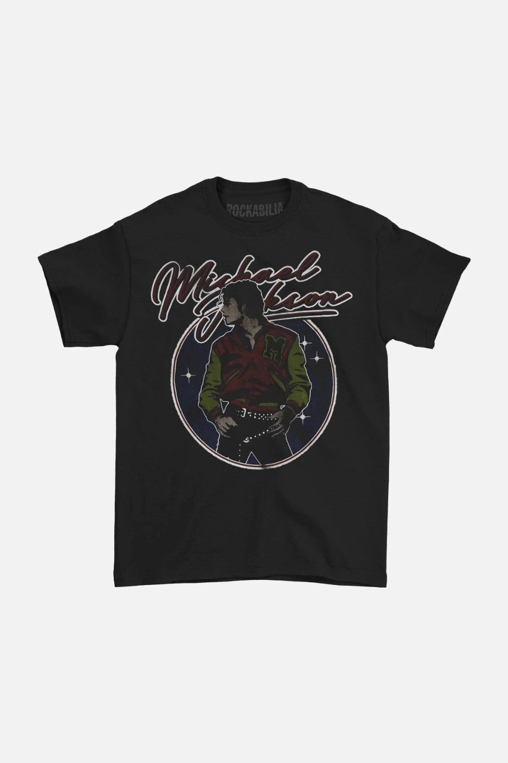 MUSIC MERCH MJ THRILLER VARSITY JACKET T-SHIRT|1203