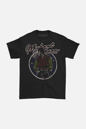 MUSIC MERCH MJ THRILLER VARSITY JACKET T-SHIRT|1203