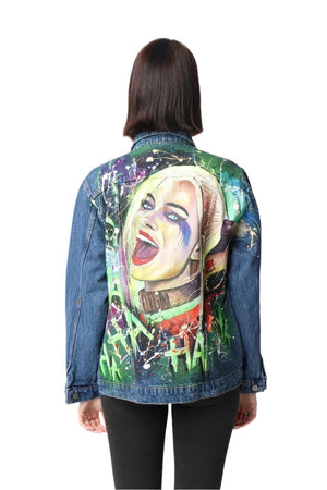 STREET SOCIETY BE SOMEONE HARLEY QUINN DENIM JACKET|556