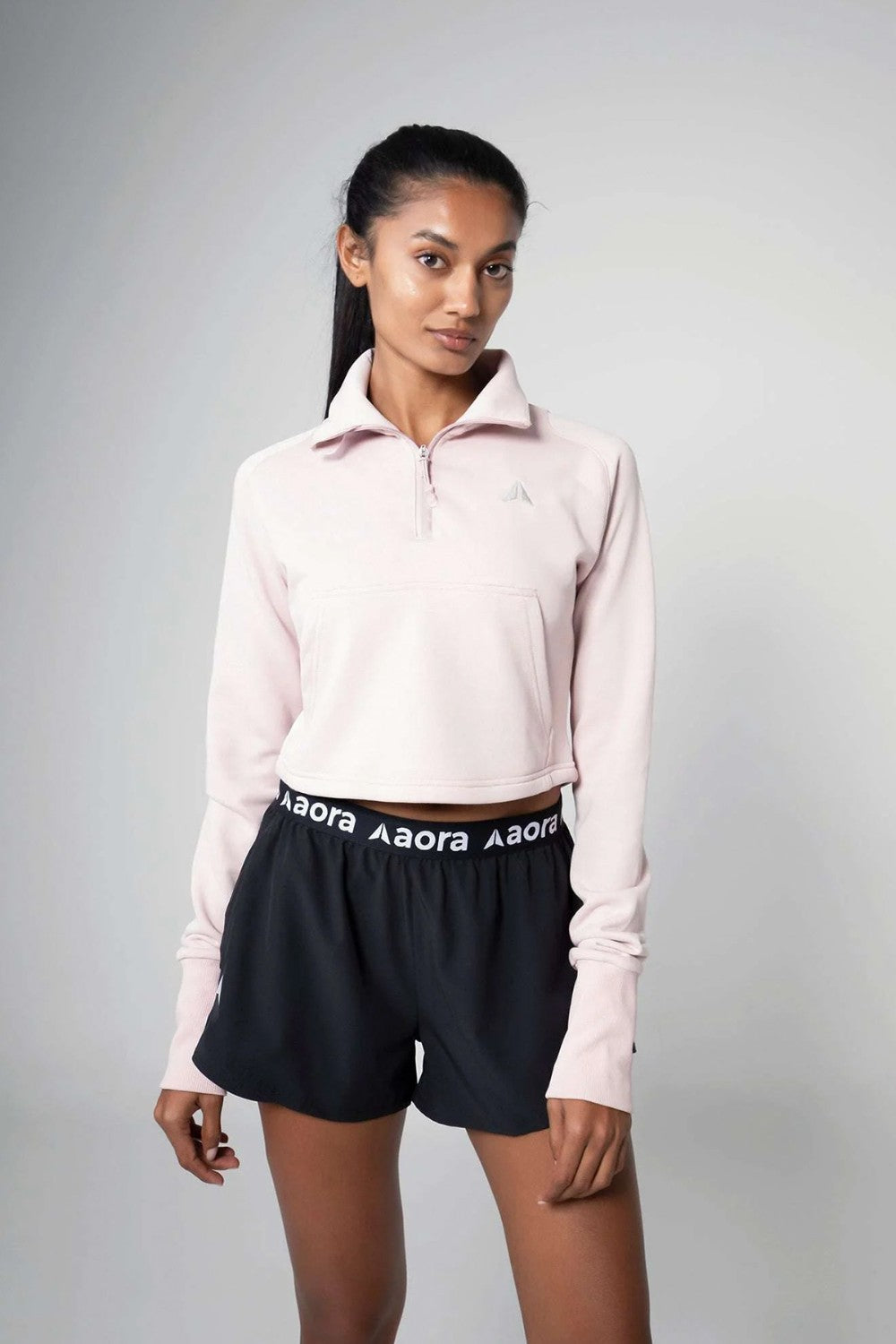 AORA MIHO  HALF ZIP SWEATER|1292