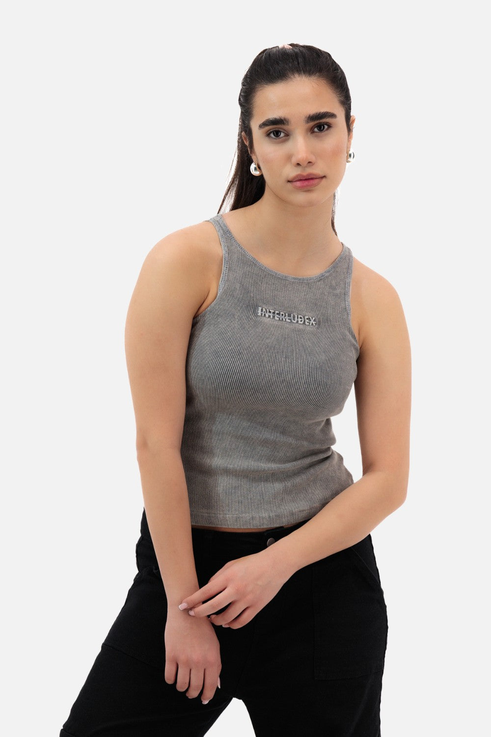 INTERLUDEX Womens Embossed Tank Top|917