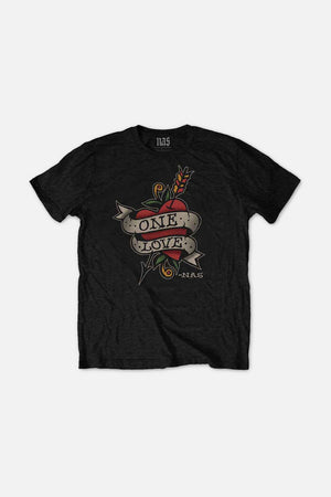 MUSIC MERCH II Nas Unisex T-Shirt: Love Tattoo|1180