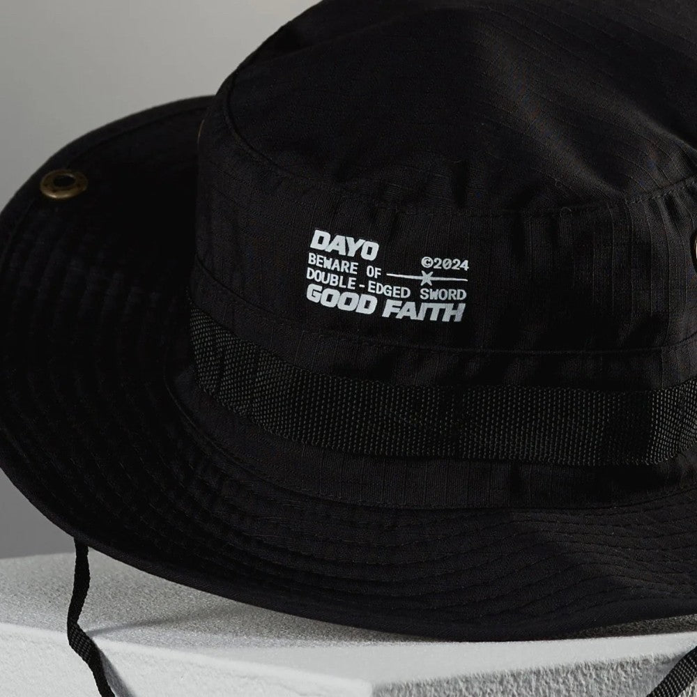 GOOD FAITH BLACK BUCKET HAT|59