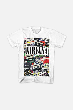 MUSIC MERCH II Nirvana Unisex T-Shirt: Cassettes|1176