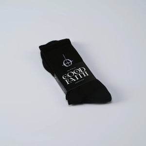 GOOD FAITH BLACK SOCKS|63