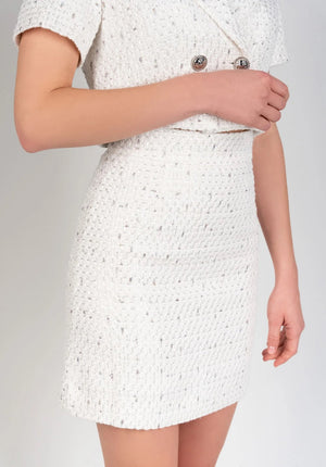BNS LILY TWEED MINI SKIRT|213