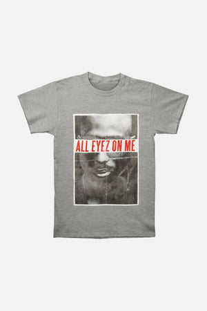 MUSIC MERCH ALL EYEZ ON ME HTEAHER GREY T-SHIRT|1192