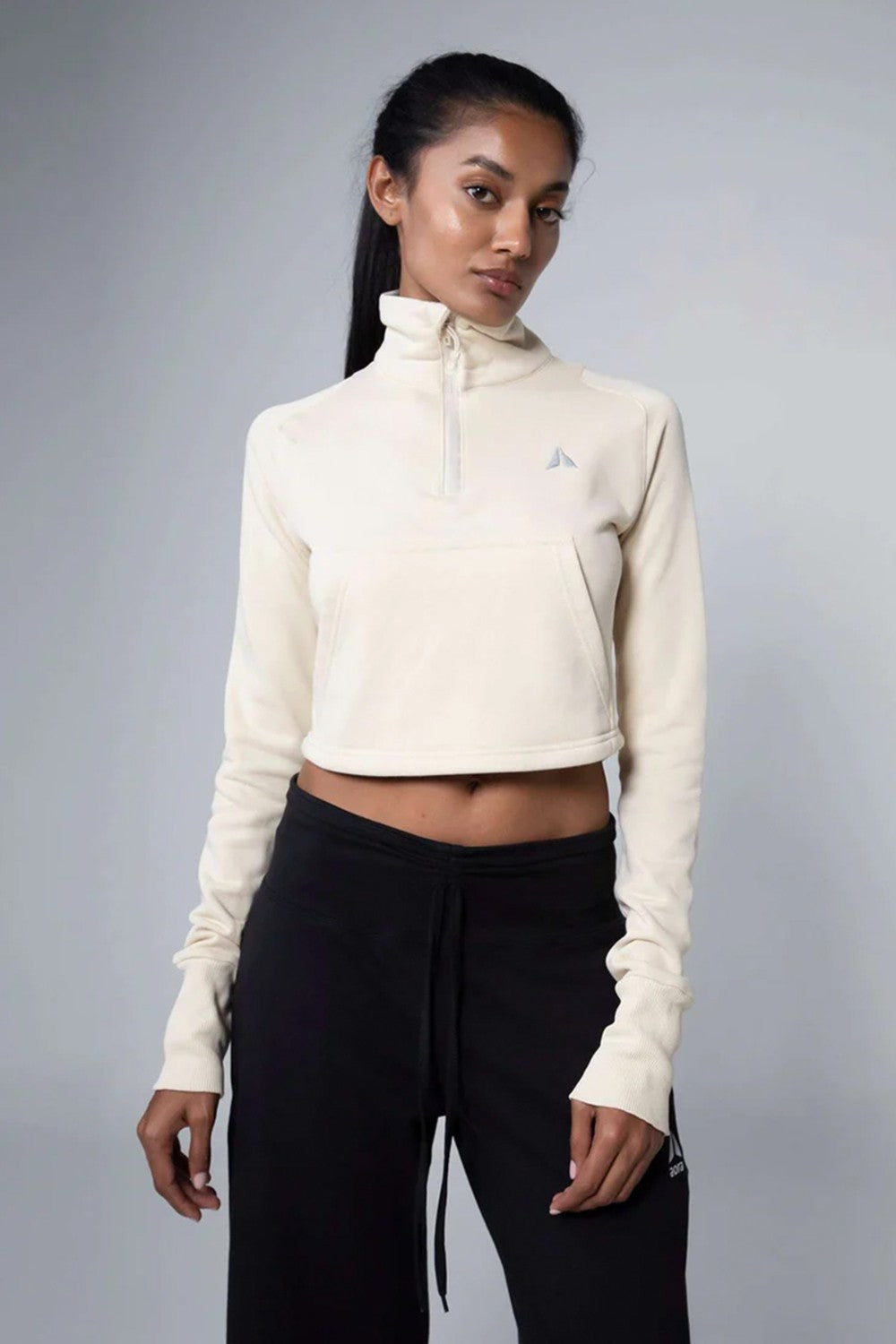 AORA MIHO  HALF ZIP SWEATER|1289