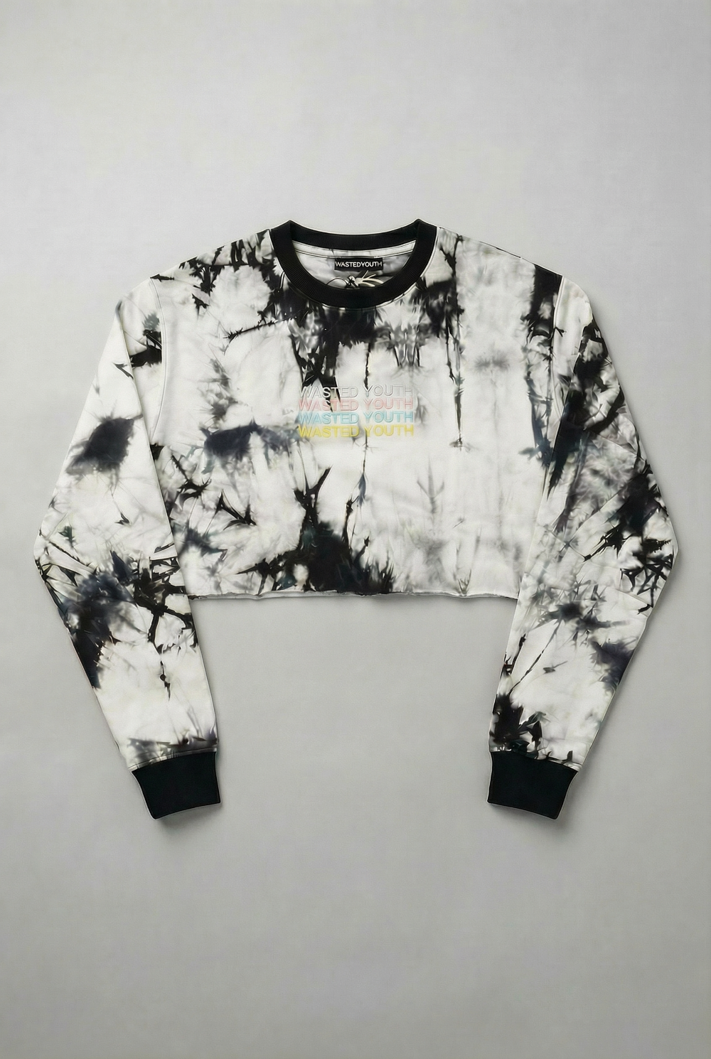 Wasted Youth Cropped Tie Dye Sweater|1589