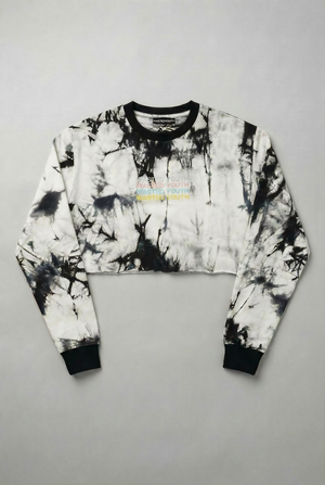 Wasted Youth Cropped Tie Dye Sweater|1589