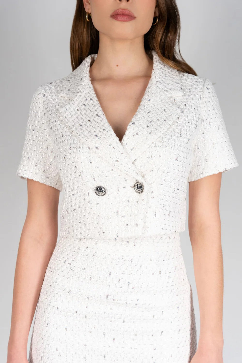 BNS LILY TWEED CROPPED BLAZER|221