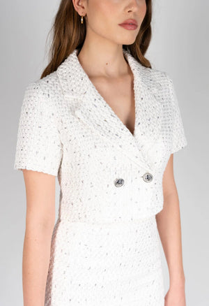 BNS LILY TWEED CROPPED BLAZER|220